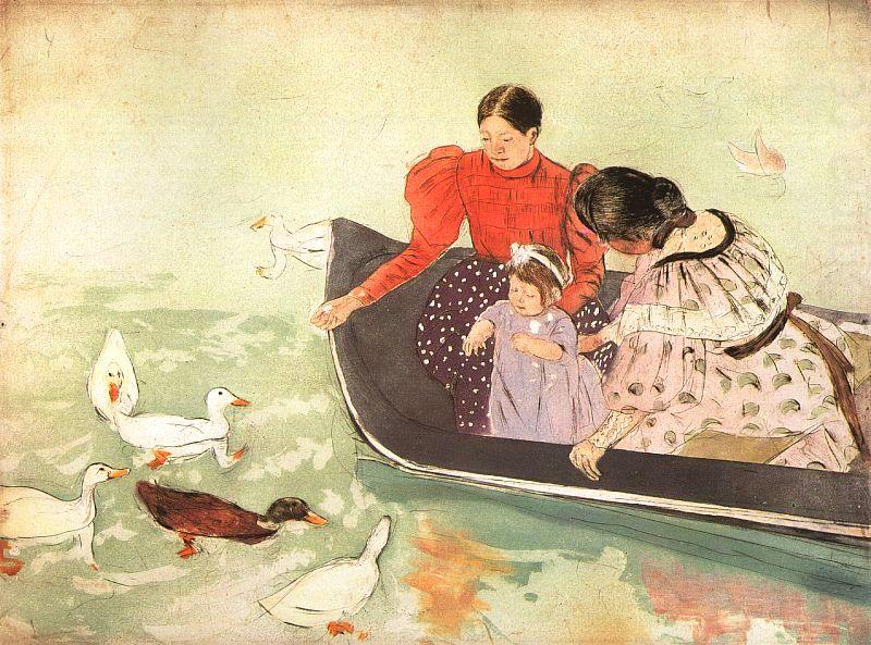 Mary Cassatt Feeding the Ducks china oil painting image